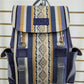 Mochila de aguayo (azul cremita)