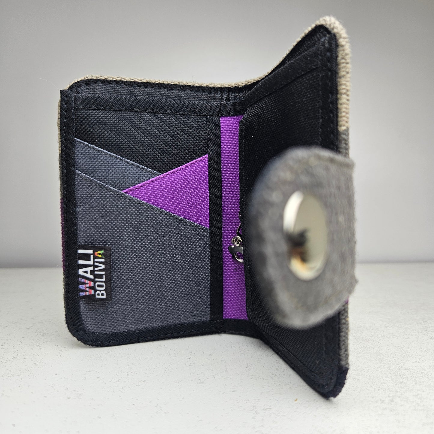 Billetera con broche (api oscuro)