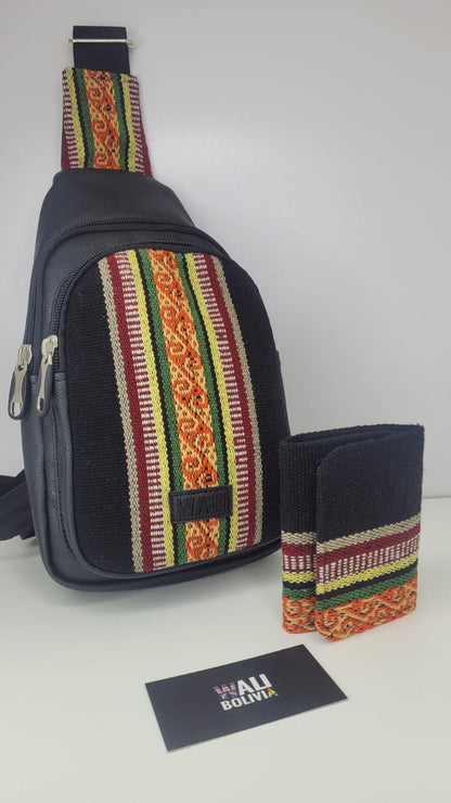 Pechera y Billetera (Negro)