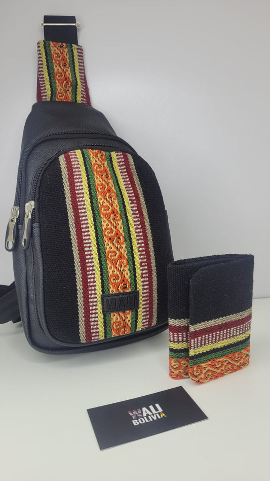 Pechera y Billetera (Negro)