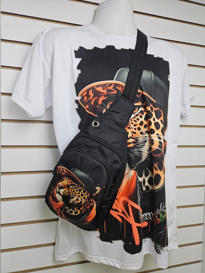 Combo polo y pechera (leopardo)