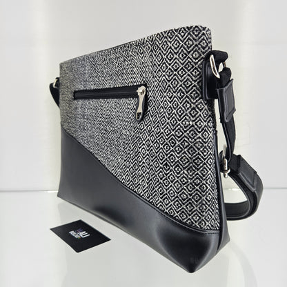 Cartera cuero aguayo (Perdiz blanco)