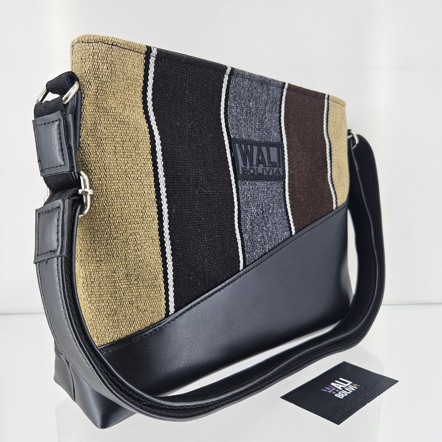 Cartera cuero aguayo (marmolado)