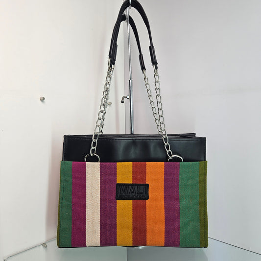 Cartera con cadena (purpura)