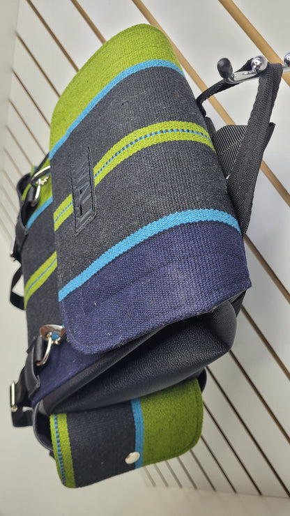 Mochila WALI (verde y azul )