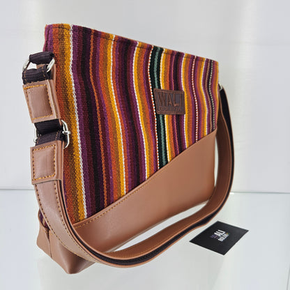 Cartera cuero aguayo (potosino)