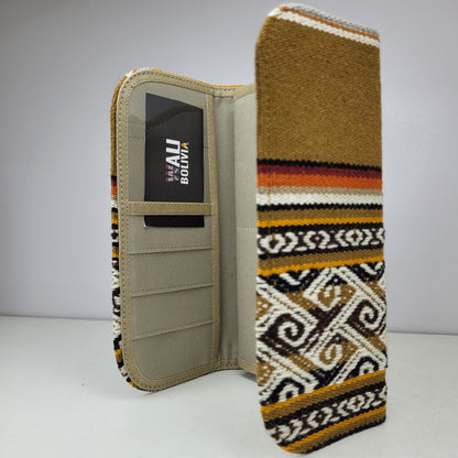 Billetera Porta Celular (vicuña)