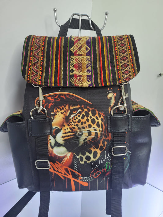 Mochila sublimada (leopardo)