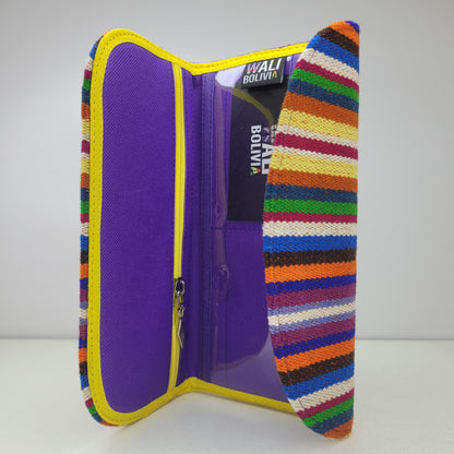 Billetera Chequera (lila fiesta)