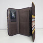 Billetera Portacelular (cafe con diseño medio)