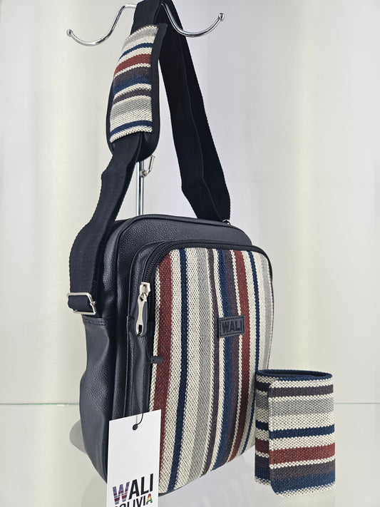 Combo morral y billetera triple (neutro)