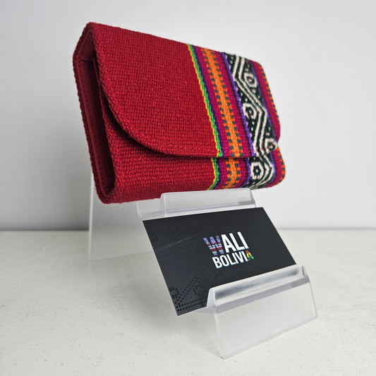 Billetera mini (rojo carmin)