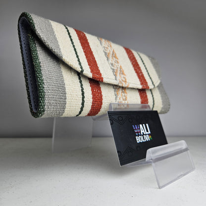 Billetera chequera (ceniza diseño medio)