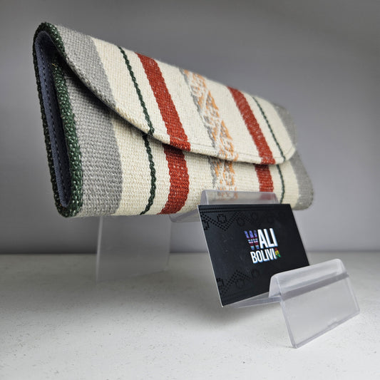 Billetera chequera (ceniza diseño medio)