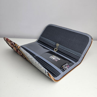 Billetera chequera (Plomo diseño bajo)