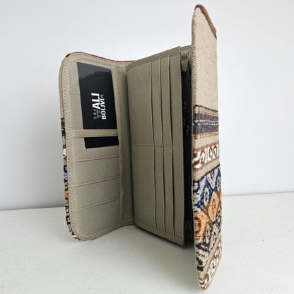 Billetera Portacelular (beige diseño bajo)