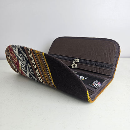 Billetera chequera (chocolate diseño bajo)