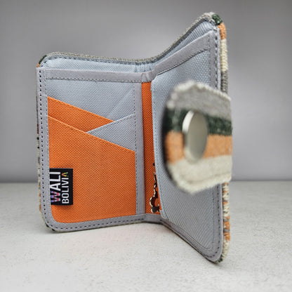 Billetera con broche (ceniza)