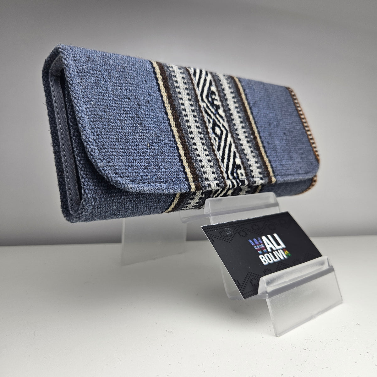 BILLETERA PORTACELULAR _ Azul denim