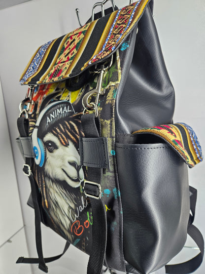 Mochila urbana (Llama con Rastas)