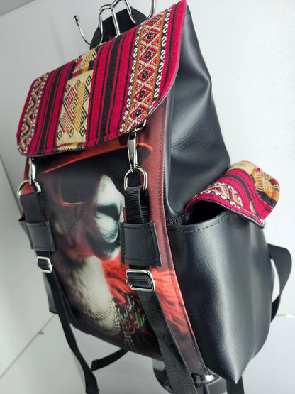 Mochila urbana (rojo llamita flow)