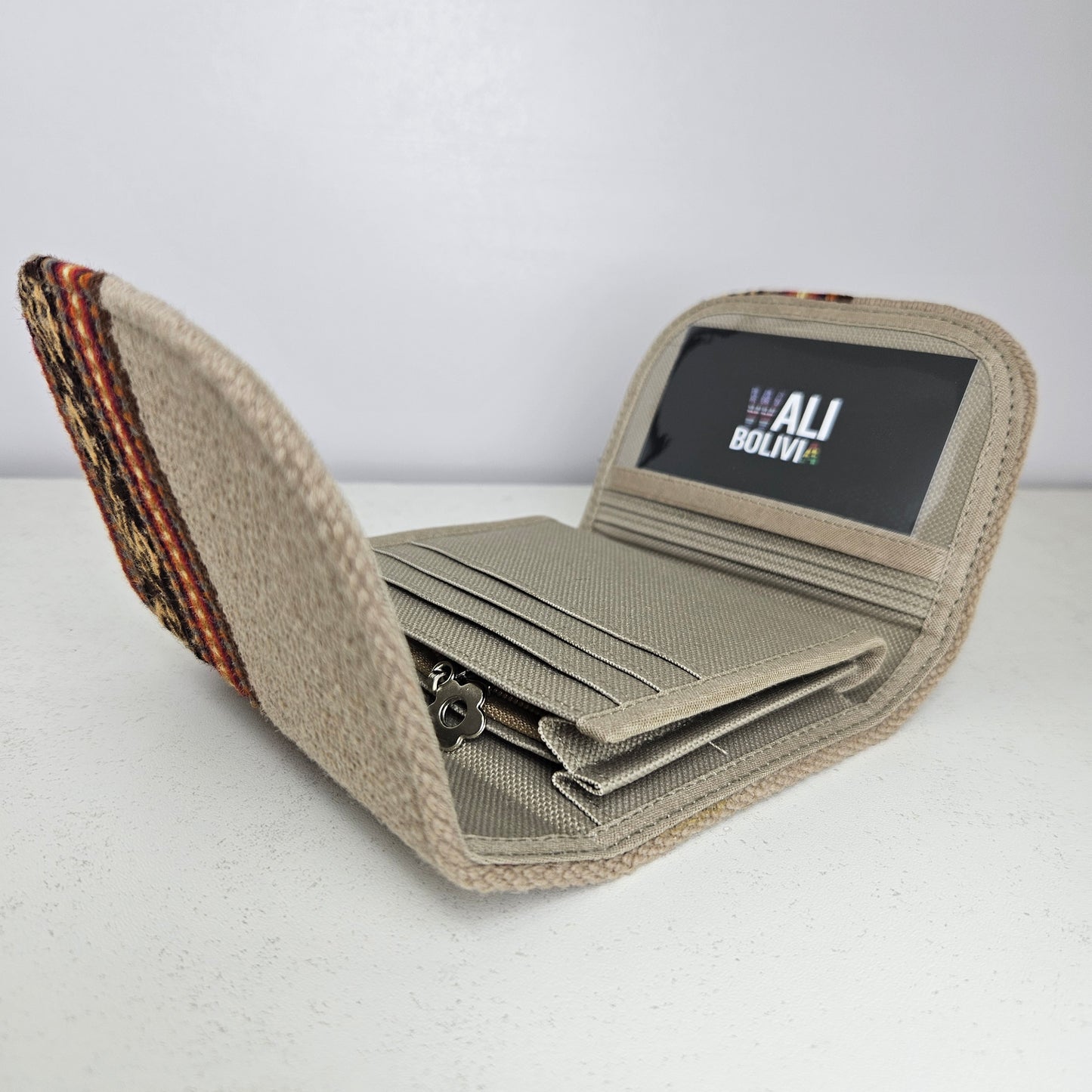 Billetera mini (beige)