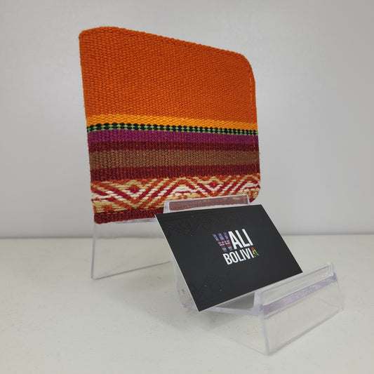 Billetera  Doble (naranja con diseño)