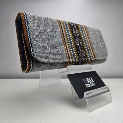 Billetera Portacelular (plomo jaspeado diseño bajo)