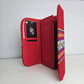 Billetera Portacelular (rojo carmin)