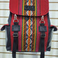 Combo rojo - mochila y billetera de aguayo