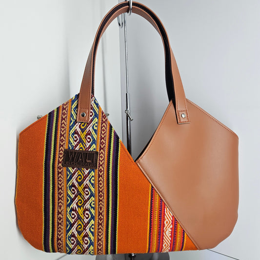 Cartera V (naranjoso)