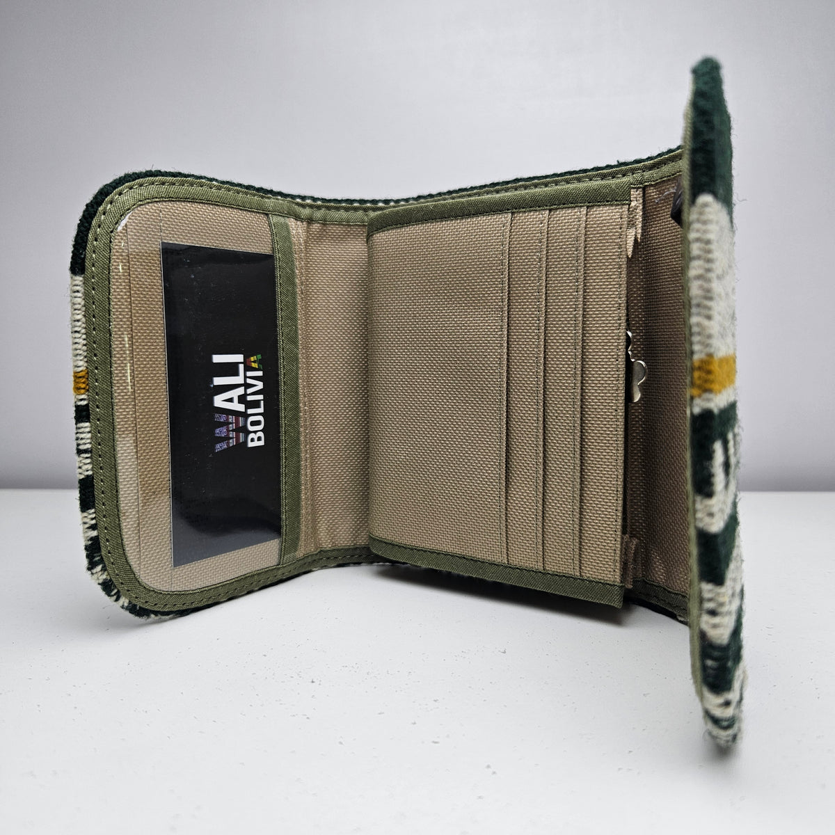 Billetera mini _ verde diseño