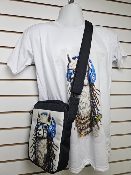 Combo polo y morral urbano (llama cadenas)