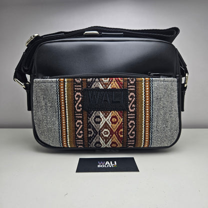 Bandolera de cuero (plomo jaspeado)