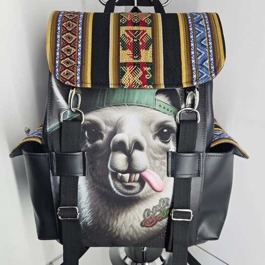 Mochila urbana(llama rapera)
