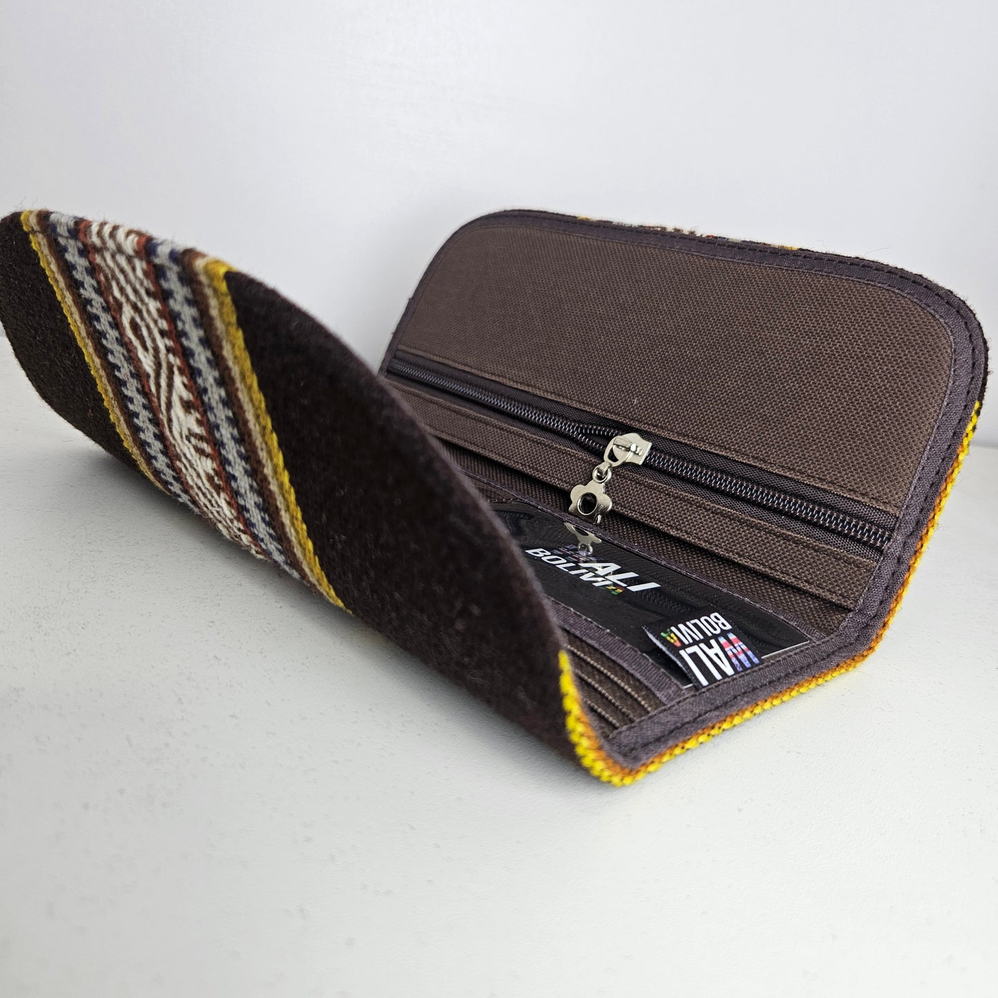 Billetera chequera (chocolate diseño medio)