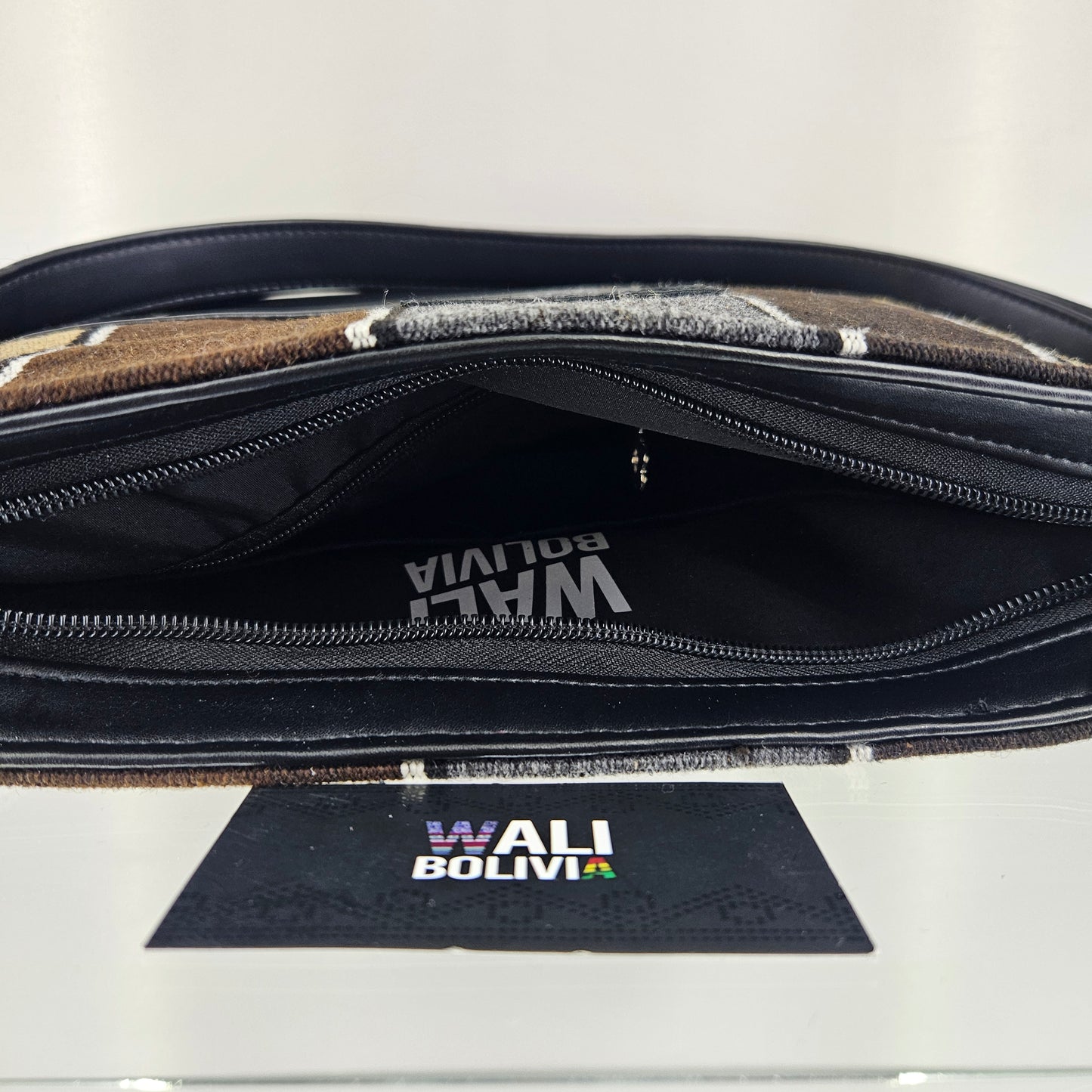 Cartera cuero aguayo (marmolado)