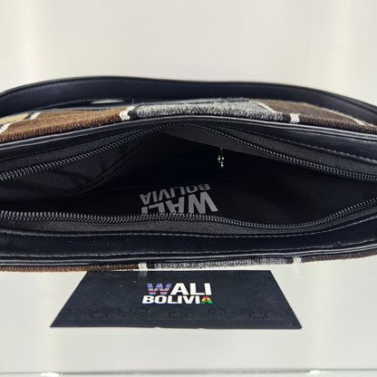 Cartera cuero aguayo (marmolado)