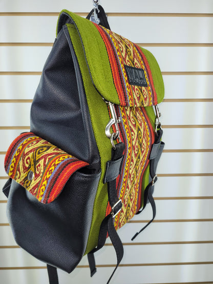 Mochila aguayo (wayra verde)