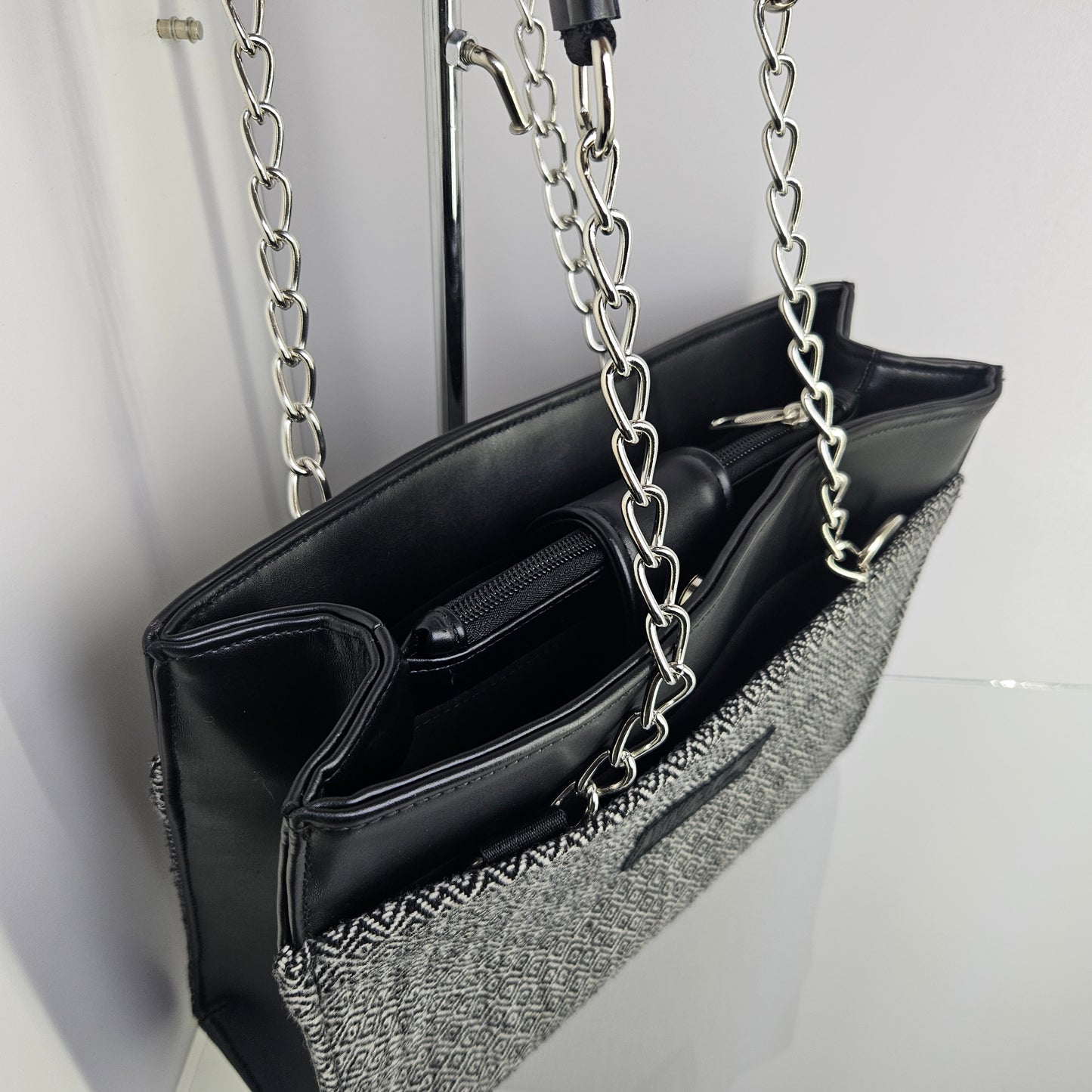 Cartera de cuero (Perdiz blanco)