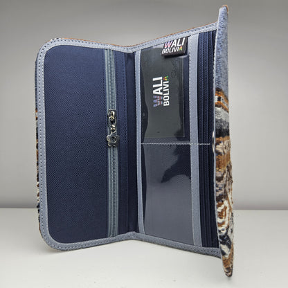 BILLETERA CHEQUERA _ Azul denim