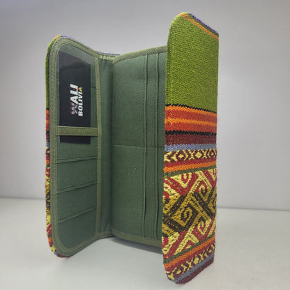Billetera Porta Celular (verde pacai)
