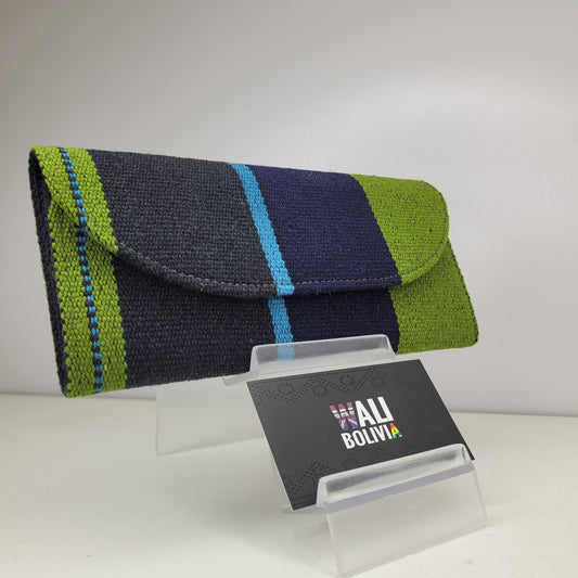 Billetera Chequera (azul y verde)