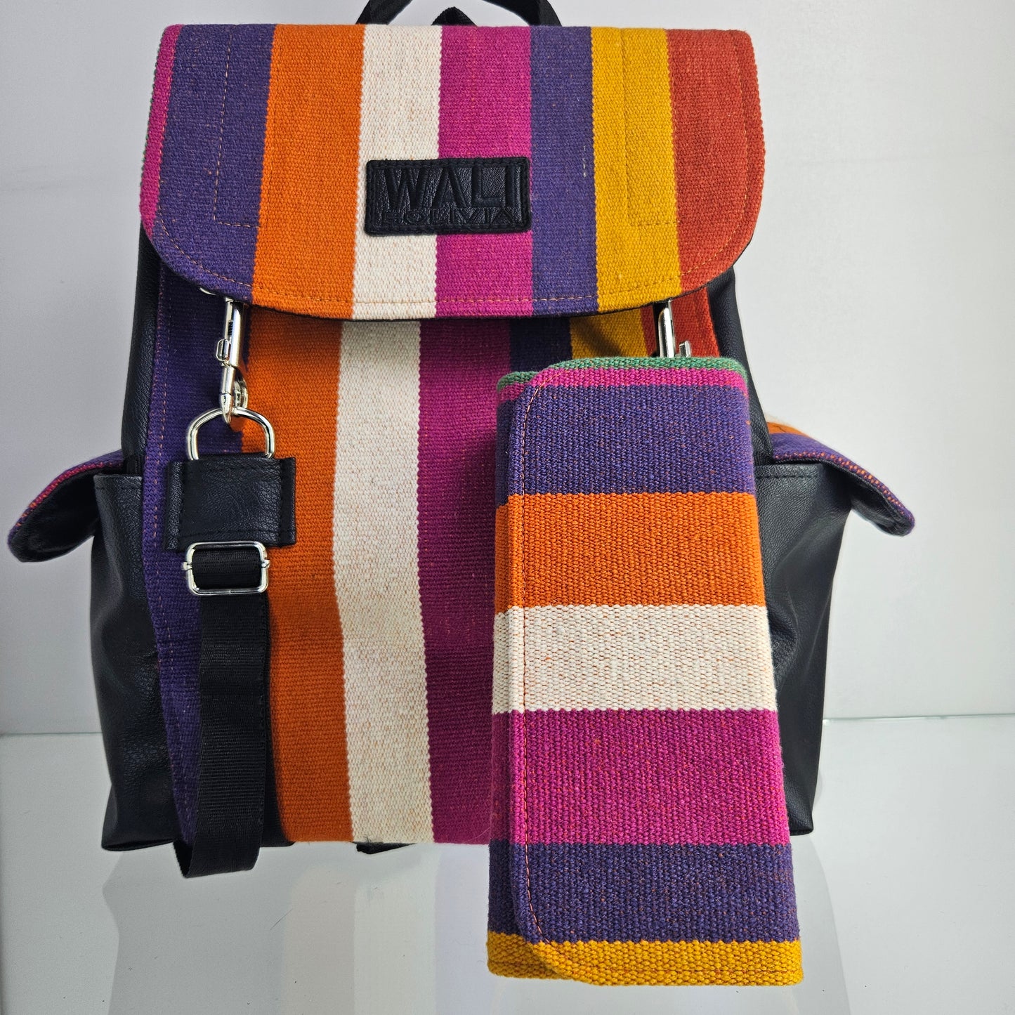 Combo Mochila y billetera (purpura)