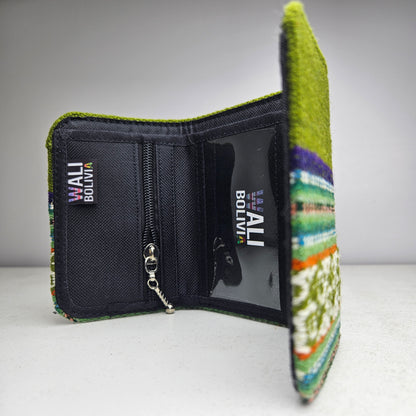 Billetera triple (verde lechuga)