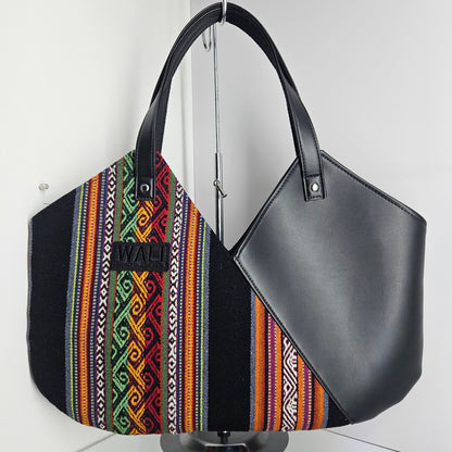 Cartera V de oficina (negro fuego)