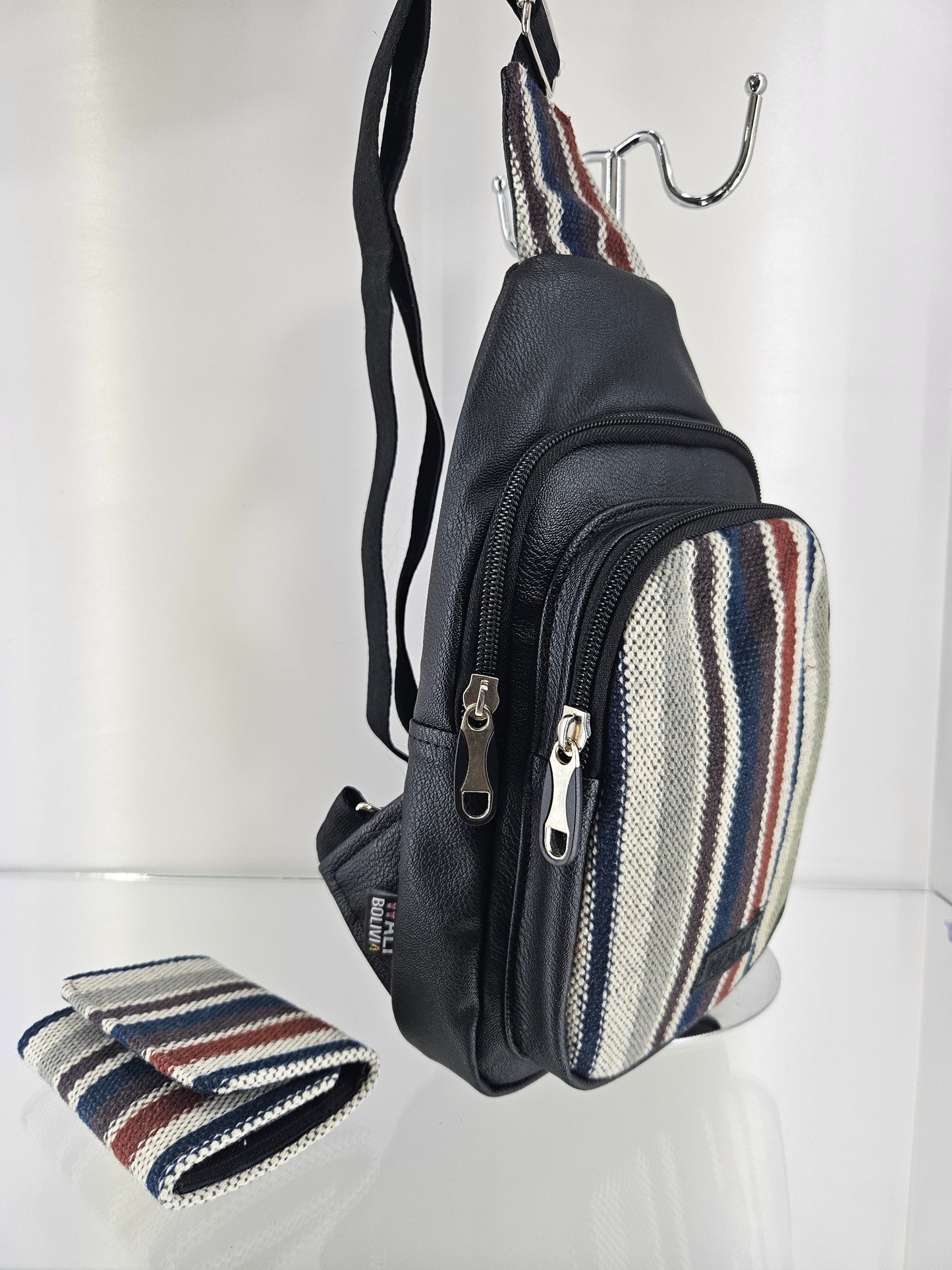 Combo Pechera y billetera triple (plomo)