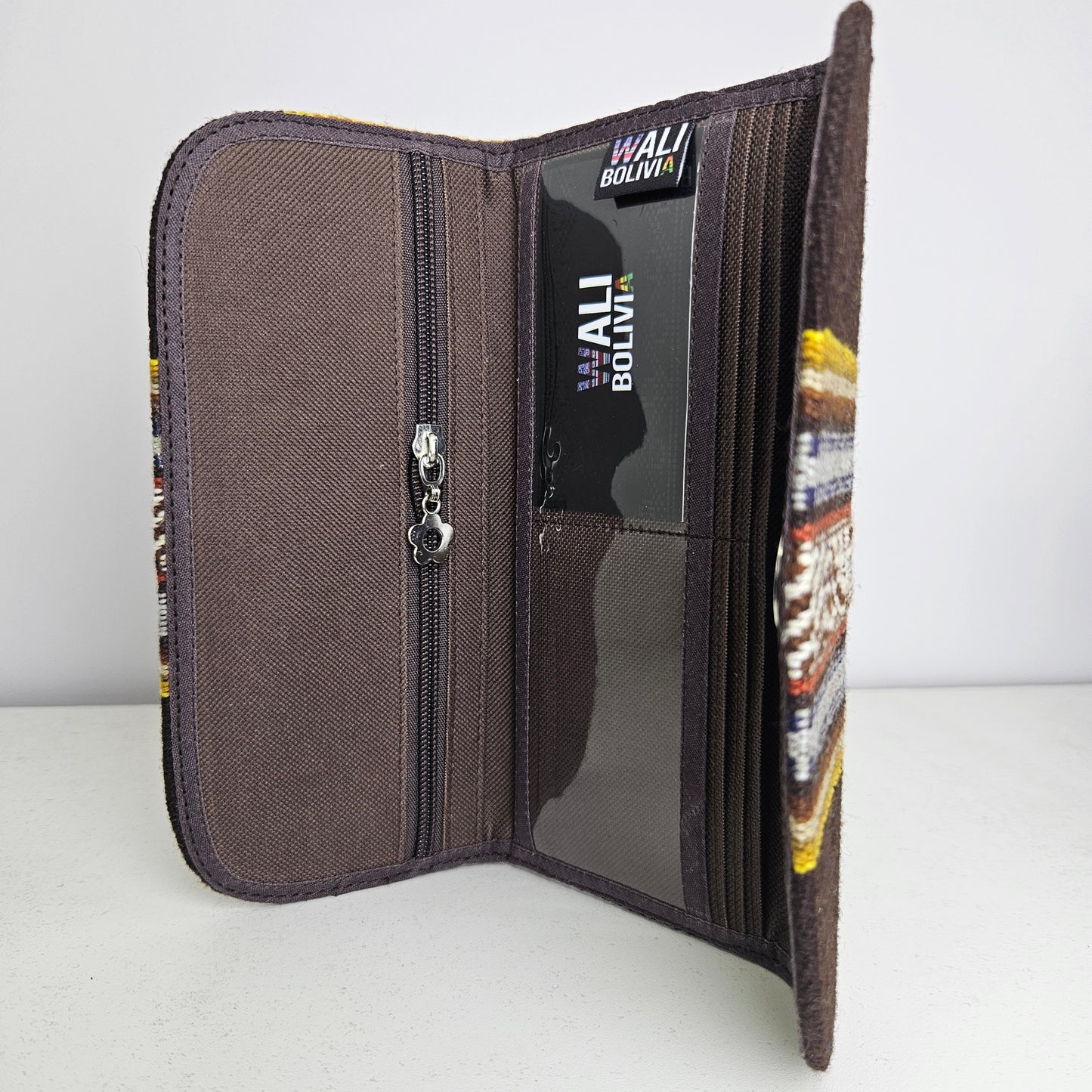 Billetera chequera (chocolate diseño medio)