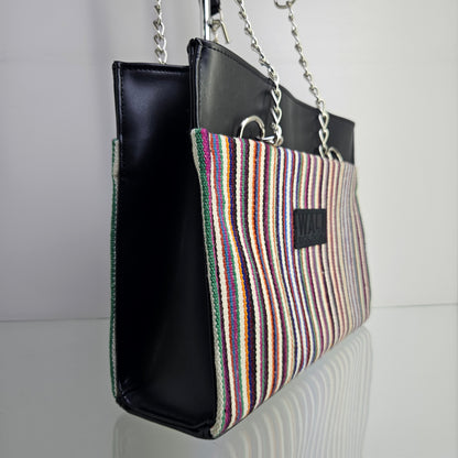 Cartera con cadena (multicolor)