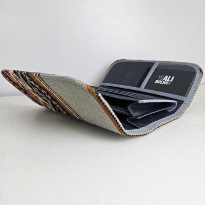 Billetera Porta Celular (Plomo)